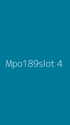 Tampilan Antarmuka Aplikasi Mpo189slot - 4