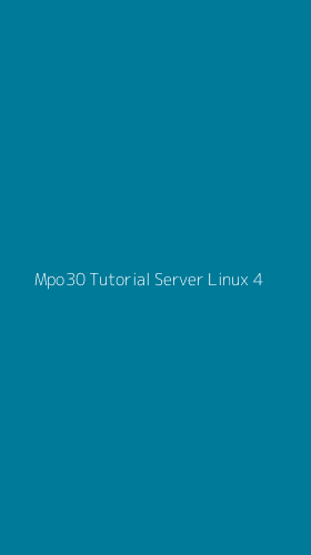 Tampilan Antarmuka Aplikasi Mpo30 Tutorial Server Linux - 4