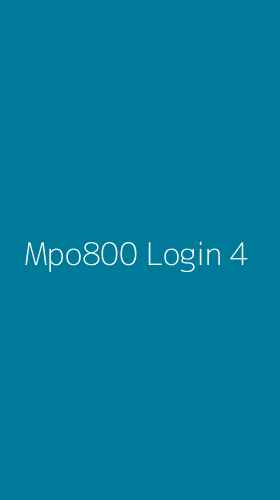 Tampilan Antarmuka Aplikasi Mpo800 Login - 4