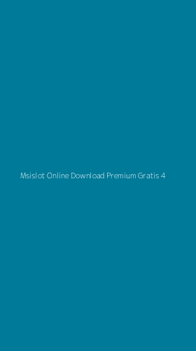 Tampilan Antarmuka Aplikasi Msislot Online Download Premium Gratis - 4