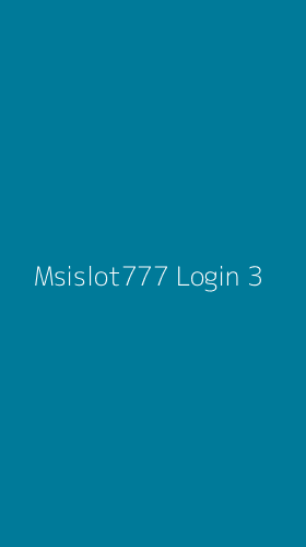 Tampilan Antarmuka Aplikasi Msislot777 Login - 3