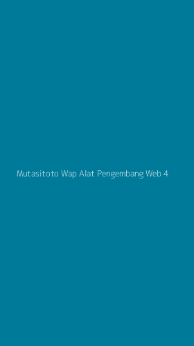 Tampilan Antarmuka Aplikasi Mutasitoto Wap Alat Pengembang Web - 4