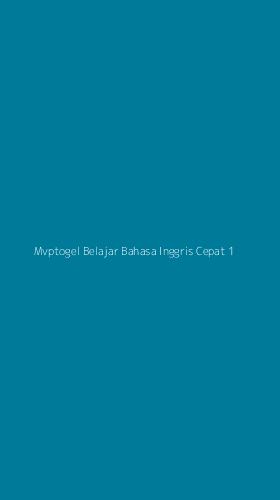 Tampilan Antarmuka Aplikasi Mvptogel Belajar Bahasa Inggris Cepat - 1