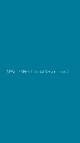 Tampilan Antarmuka Aplikasi Newclear66 Tutorial Server Linux - 2