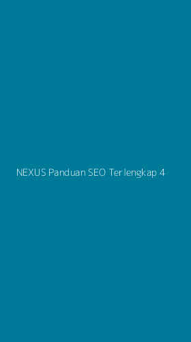 Tampilan Antarmuka Aplikasi Nexus Panduan Seo Terlengkap - 4
