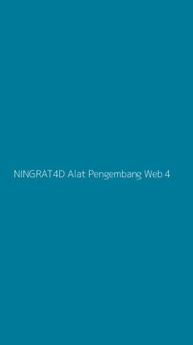 Tampilan Antarmuka Aplikasi Ningrat4d Alat Pengembang Web - 4
