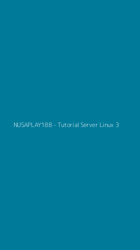 Tampilan Antarmuka Aplikasi NUSAPLAY188 - Tutorial Server Linux - 3