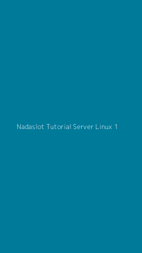Tampilan Antarmuka Aplikasi Nadaslot Tutorial Server Linux - 1