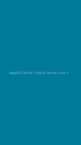 Tampilan Antarmuka Aplikasi Naga303 Daftar Tutorial Server Linux - 3
