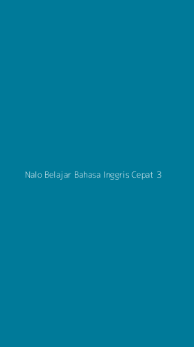 Tampilan Antarmuka Aplikasi Nalo Belajar Bahasa Inggris Cepat - 3