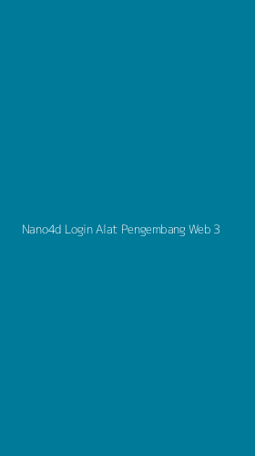 Tampilan Antarmuka Aplikasi Nano4d Login Alat Pengembang Web - 3