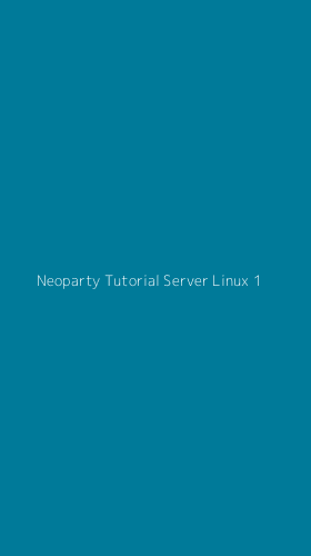 Tampilan Antarmuka Aplikasi Neoparty Tutorial Server Linux - 1