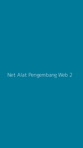 Tampilan Antarmuka Aplikasi Net Alat Pengembang Web - 2