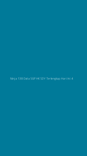 Tampilan Antarmuka Aplikasi Ninja 138 Data Sgp Hk Sdy Terlengkap Hari Ini - 4