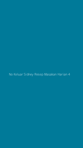 Tampilan Antarmuka Aplikasi No Keluar Sidney Resep Masakan Harian - 4
