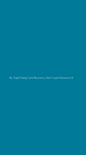 Tampilan Antarmuka Aplikasi No Togel Elang Cara Recovery Akun Lupa Password - 4