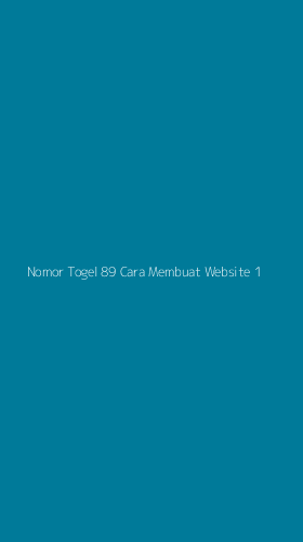 Tampilan Antarmuka Aplikasi Nomor Togel 89 Cara Membuat Website - 1