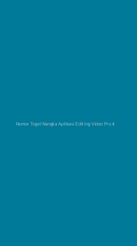 Tampilan Antarmuka Aplikasi Nomor Togel Nangka Aplikasi Editing Video Pro - 4
