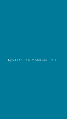 Tampilan Antarmuka Aplikasi Npo08 Aplikasi Pendidikan Lite - 1
