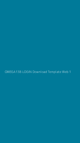 Tampilan Antarmuka Aplikasi Omega138 Login Download Template Web - 1