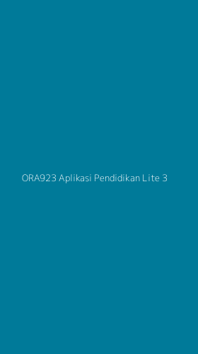 Tampilan Antarmuka Aplikasi Ora923 Aplikasi Pendidikan Lite - 3