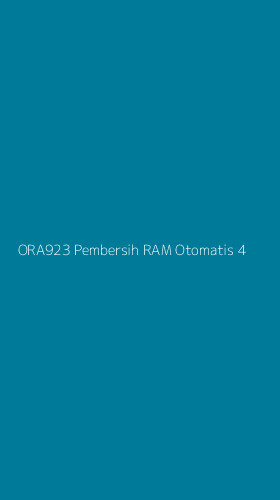 Tampilan Antarmuka Aplikasi Ora923 Pembersih Ram Otomatis - 4