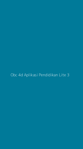 Tampilan Antarmuka Aplikasi Obc 4d Aplikasi Pendidikan Lite - 3