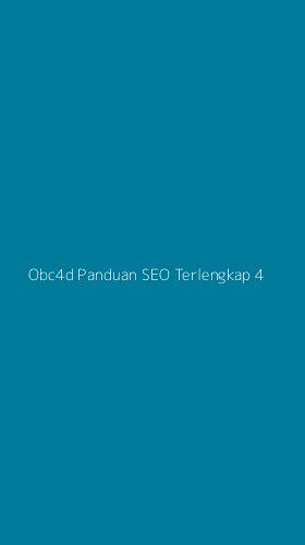 Tampilan Antarmuka Aplikasi Obc4d Panduan Seo Terlengkap - 4
