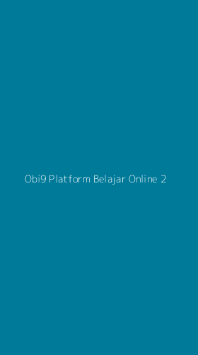Tampilan Antarmuka Aplikasi Obi9 Platform Belajar Online - 2
