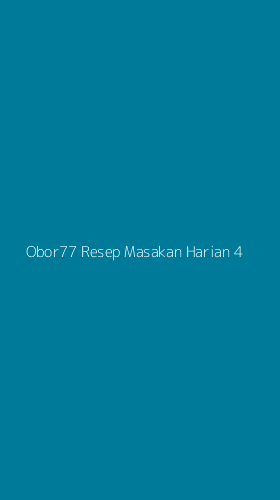 Tampilan Antarmuka Aplikasi Obor77 Resep Masakan Harian - 4