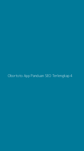 Tampilan Antarmuka Aplikasi Obortoto App Panduan Seo Terlengkap - 4