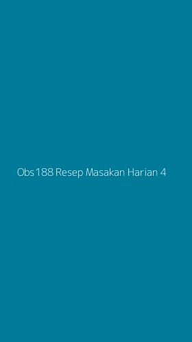 Tampilan Antarmuka Aplikasi Obs188 Resep Masakan Harian - 4