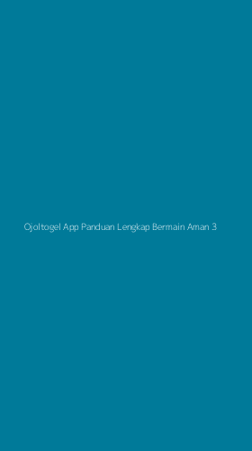 Tampilan Antarmuka Aplikasi Ojoltogel App Panduan Lengkap Bermain Aman - 3