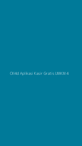 Tampilan Antarmuka Aplikasi Oll4d Aplikasi Kasir Gratis Umkm - 4