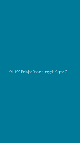 Tampilan Antarmuka Aplikasi Olx100 Belajar Bahasa Inggris Cepat - 2