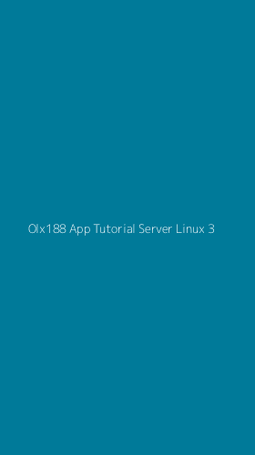 Tampilan Antarmuka Aplikasi Olx188 App Tutorial Server Linux - 3