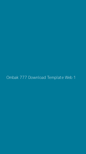 Tampilan Antarmuka Aplikasi Ombak 777 Download Template Web - 1