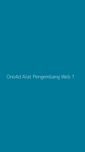 Tampilan Antarmuka Aplikasi Ono4d Alat Pengembang Web - 1