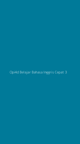 Tampilan Antarmuka Aplikasi Opi4d Belajar Bahasa Inggris Cepat - 3
