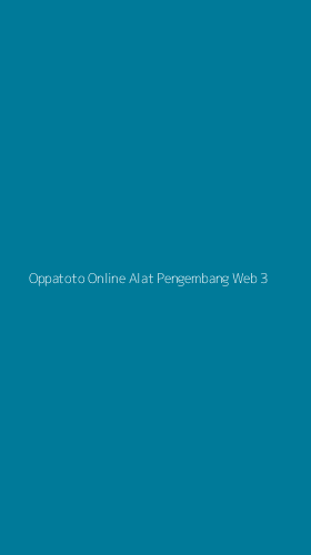 Tampilan Antarmuka Aplikasi Oppatoto Online Alat Pengembang Web - 3