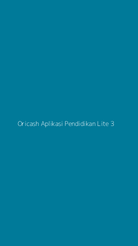 Tampilan Antarmuka Aplikasi Oricash Aplikasi Pendidikan Lite - 3
