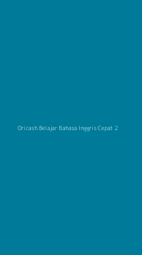 Tampilan Antarmuka Aplikasi Oricash Belajar Bahasa Inggris Cepat - 2