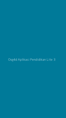 Tampilan Antarmuka Aplikasi Osg4d Aplikasi Pendidikan Lite - 3