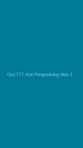 Tampilan Antarmuka Aplikasi Osis777 Alat Pengembang Web - 3