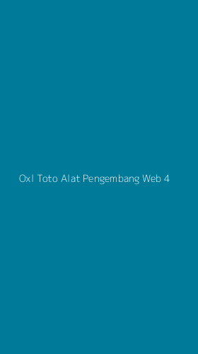 Tampilan Antarmuka Aplikasi Oxl Toto Alat Pengembang Web - 4