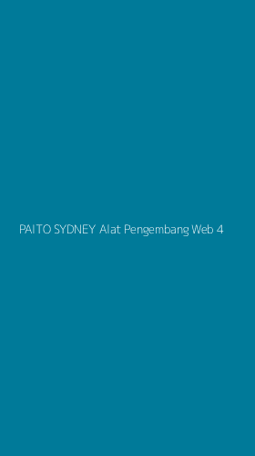 Tampilan Antarmuka Aplikasi Paito Sydney Alat Pengembang Web - 4
