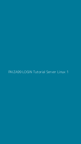 Tampilan Antarmuka Aplikasi Paiza99 Login Tutorial Server Linux - 1