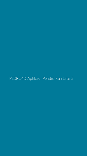 Tampilan Antarmuka Aplikasi Pedro4d Aplikasi Pendidikan Lite - 2