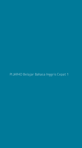 Tampilan Antarmuka Aplikasi Pijar4d Belajar Bahasa Inggris Cepat - 1