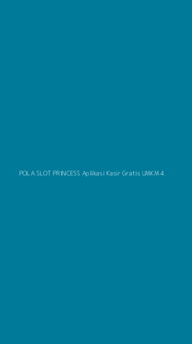 Tampilan Antarmuka Aplikasi Pola Slot Princess Aplikasi Kasir Gratis Umkm - 4